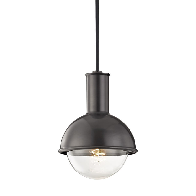 Luminaire suspendu sphère 1 lumière Luke, Bronze vieilli