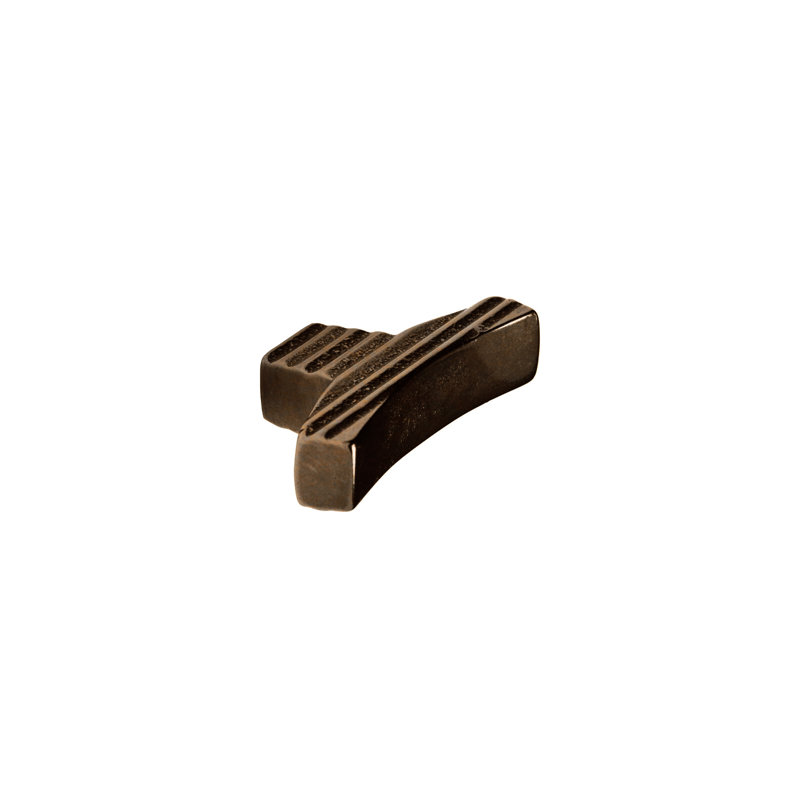 Brut Bronze Bar Knob, Silicon Bronze Rust