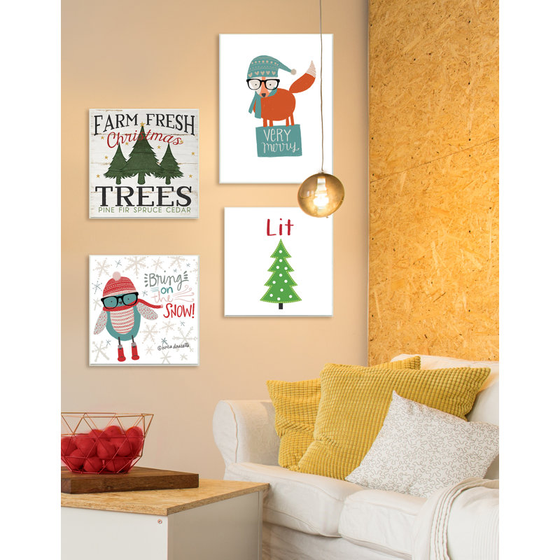 « very merry hipster fox », impression, H 15 po x l 10 po, Sans cadre
