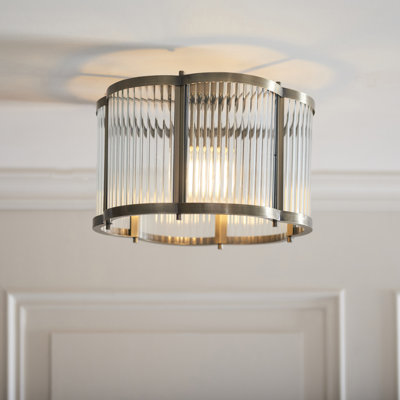 Clear Glass Flush Mount