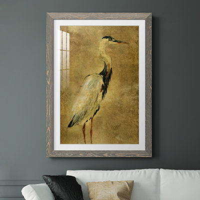 " Gold Crane At Dusk I "