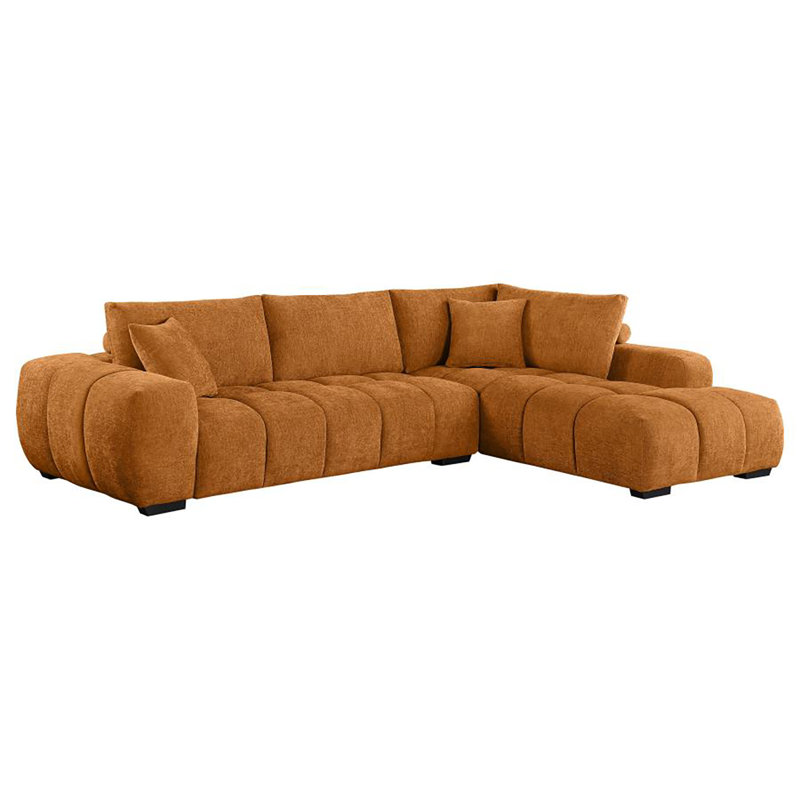 Canapé modulaire Hodapp, Polyester orange