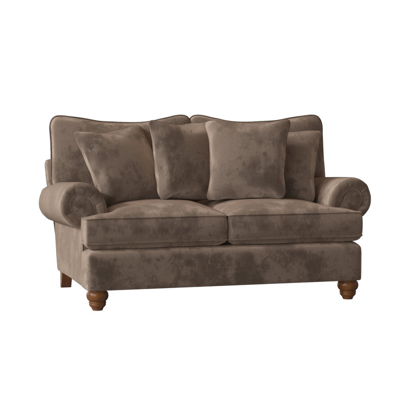 Woodburn Loveseat, Beantown 10 Sand Performance Chenille, Pecan, No