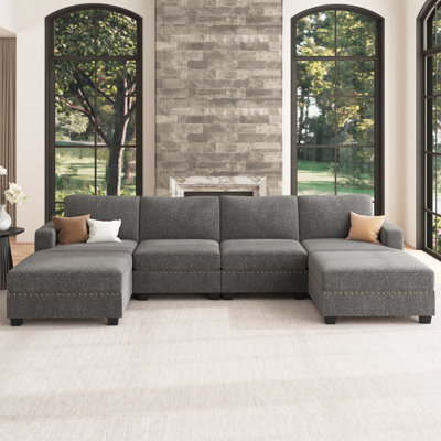 Canapé modulaire en U avec rangement Anureet