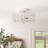 11.5"W Nowthen Nickel Semi-Flush Mount Ceiling Fixture
