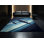Tapis bleu marine à motif d'hydravions de couleur bleu marine lavable à la machine