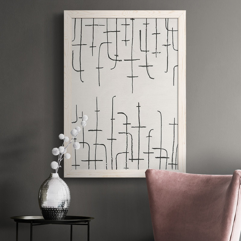 Devonae, arrangement vertical I, reproduction d'art sur toile, Toile avec cadre blanc, Pas de tapis, H 37,5 po x l 25,5 po