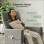 Fauteuil inclinable électrique pour adultes - Fauteuil inclinable électrique moderne en tissu avec repose-pieds, siège rembourré - Conception peu encombrante pour le salon, le cinéma maison-1500692534
