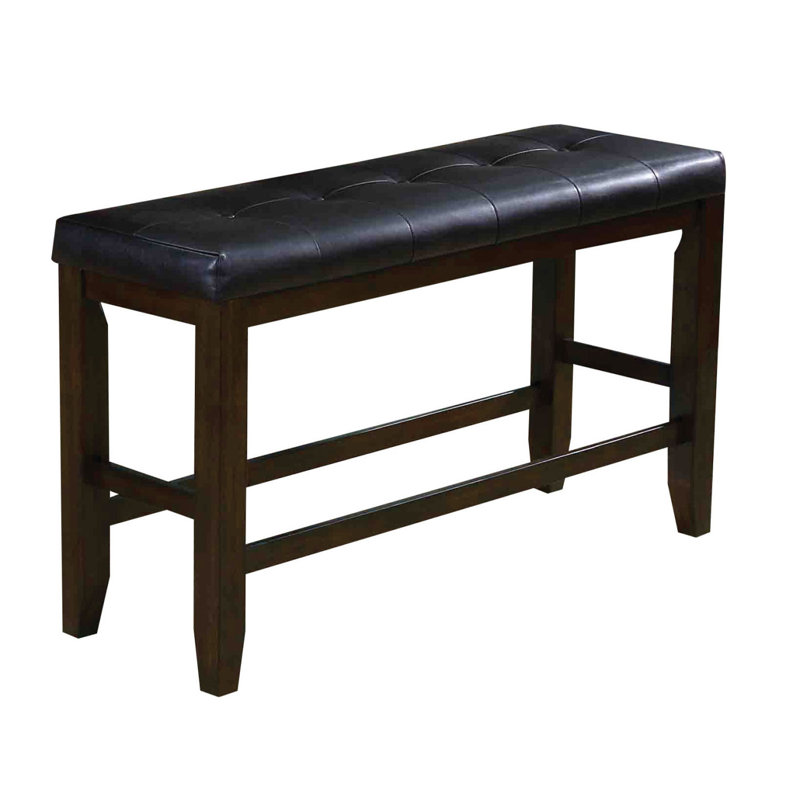 Banc noir et à hauteur de comptoir