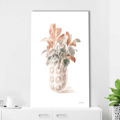 Modern Flora II - terre cuite - peinture