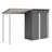 Durable 5X3ft Galvanized Steel Shed & Gazebo Combo, Easy Assembly Lean-To Storage With Open Pergola, All-Weather 2-In-1 Garden Shed For Tool Storage, Patio, Backyard