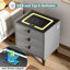 Corsiglia 59cm W Manufactured Wood Bedside Table