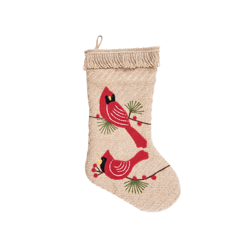 Bas de noël cardinals