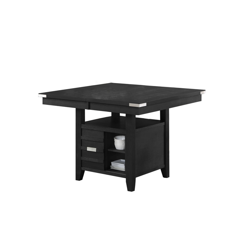 Leslly Extendable Solid Wood Base Dining Table