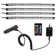4-Pack Multicolor Bluetooth Car Interior LED Accent Lights, Customizable With Downloadable Phone App