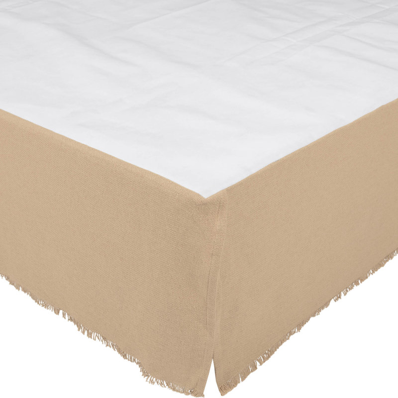 Burlap Tailored Bed Skirt, King