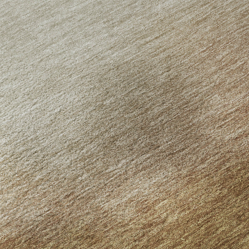Premium Machine Washable Mayfield AMF2420 Ombre Rug, 1'8" x 2'6", Copper