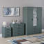 Maybery 3 Piece Bedroom Set (3 Drawer Bedside Chest, 4 Drawer Chest, 3 Door 2 Drawer Mirrored Wardrobe), (5)-1179967750