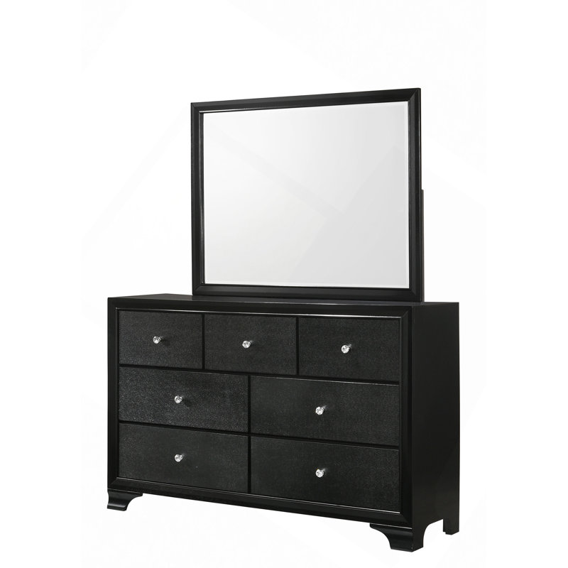 Mobilier de chambre à coucher en bois 1 pièce, Noir