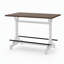 Table haute rectangulaire robuste en métal avec repose-pieds pour cuisine, salle à manger, bar à domicile (1 table seulement)-164658688