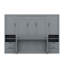 Grand lit escamotable mural avec tiroirs et tablettes-155451636