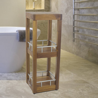 12" W x 33.5" H Bathroom Shelf