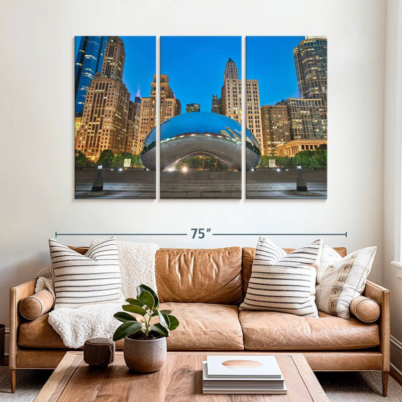 Sireci Cloud Gate Sculpture, 42" H x 65" W