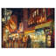 «People Walking in Night Market», reproduction sur toile tendue-29496954