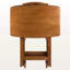 Ensemble de tables à collation en bois massif 5 pièces Garrett, finition brune, L 23,39 po x P 15,56 po-172475147