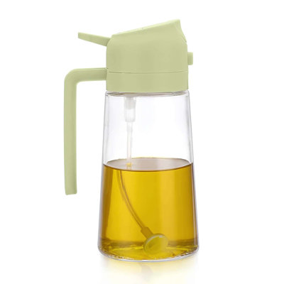 2 Pieces 100% Glass Oil Dispenser Set