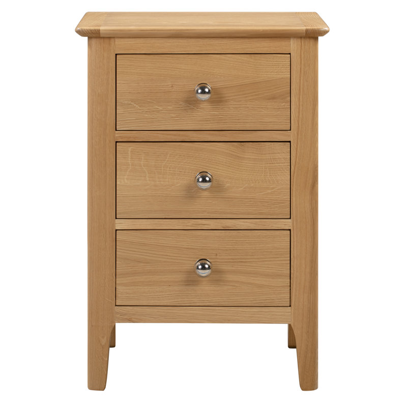 Mapleview 45cm W Solid Wood Bedside Table