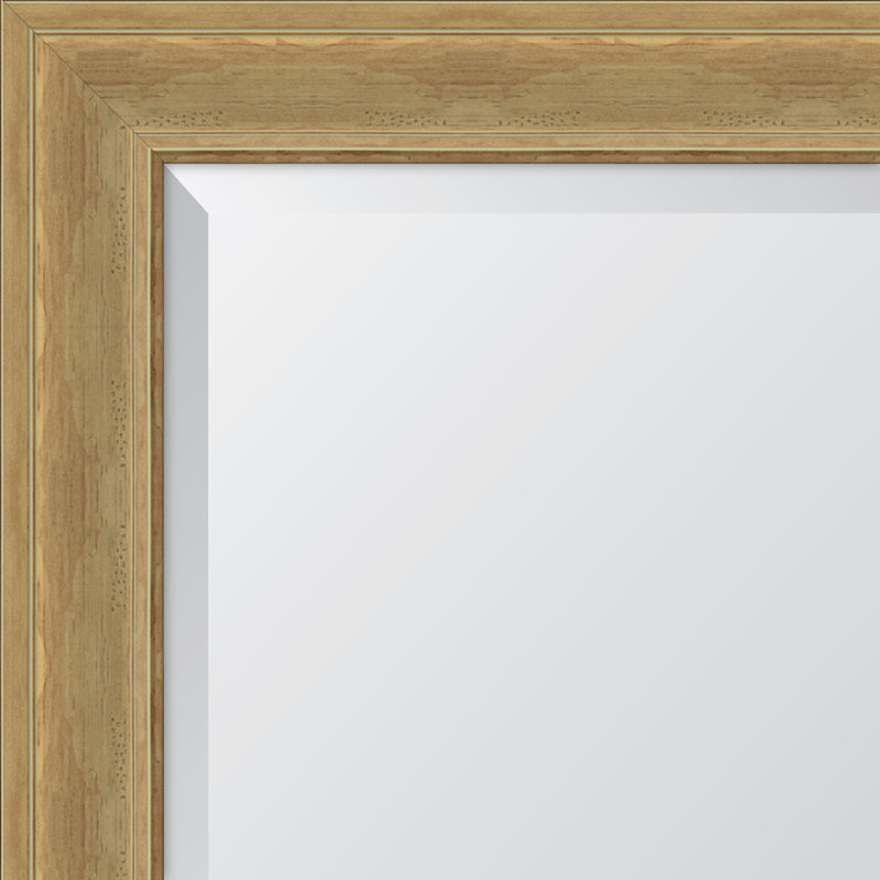 English Wall Mirror, 42" H x 30" W, Natural