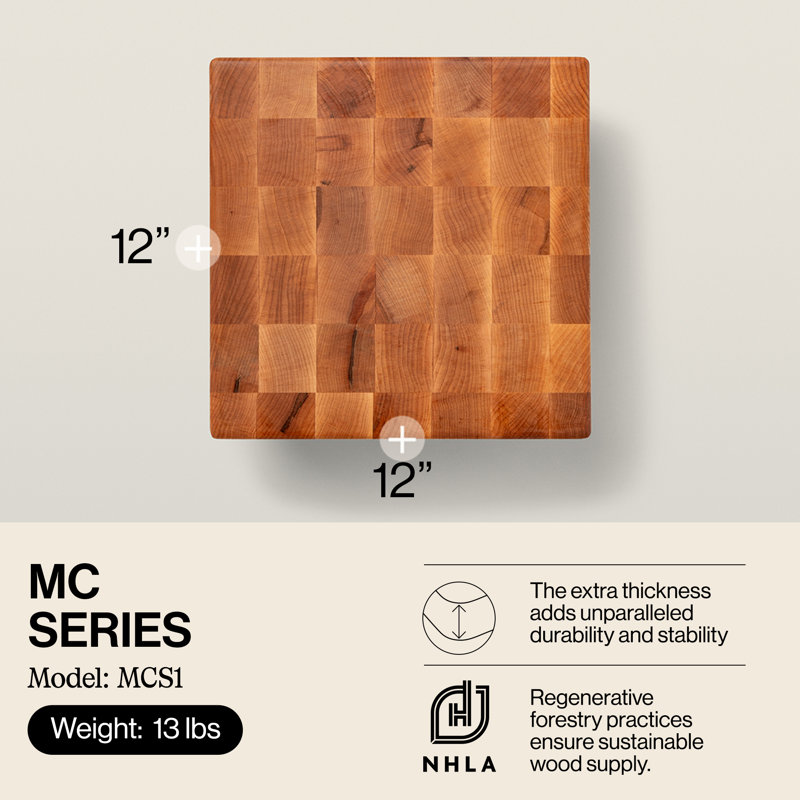 BoosBlock® 3" Thick Butcher Block Cutting Board with Legs