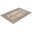 Tapis unique noué à la main Raffin - gris, 4 pi 0 po x 5 pi 9 po Raffin
