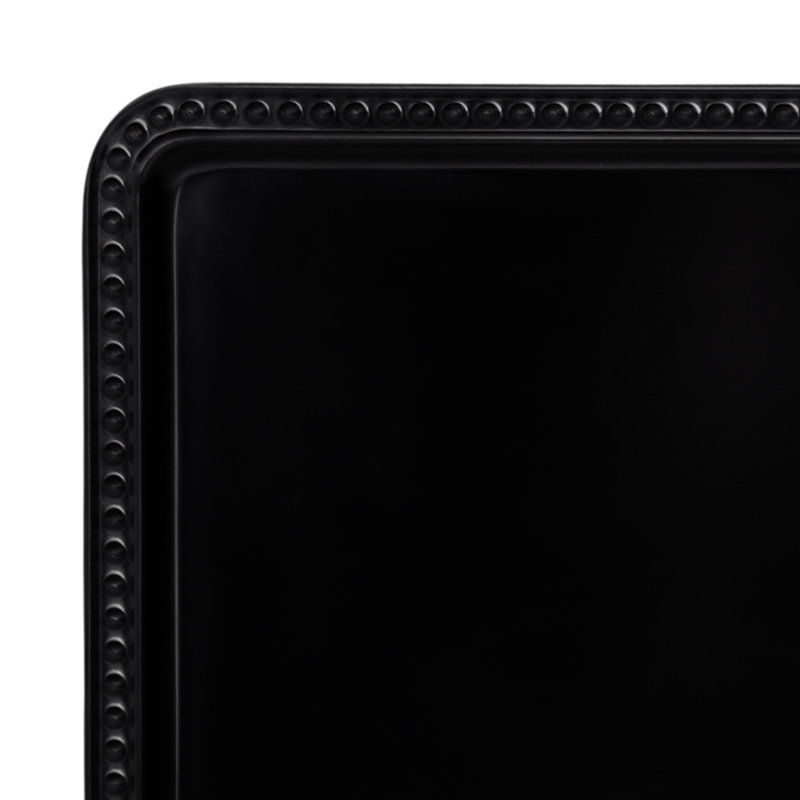 Elite Global Solutions Venetian Melamine Tray, Black