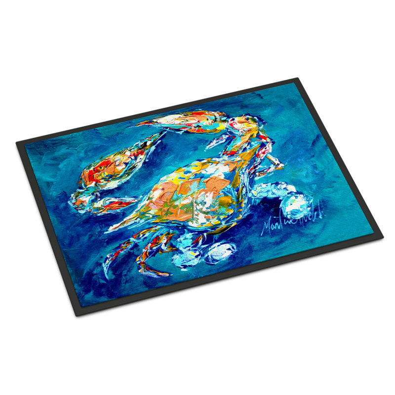 Tapis anti-dérapant Hajrah By Chance Crab, Rectangle 1 pi 6 po x 2 pi 3 po