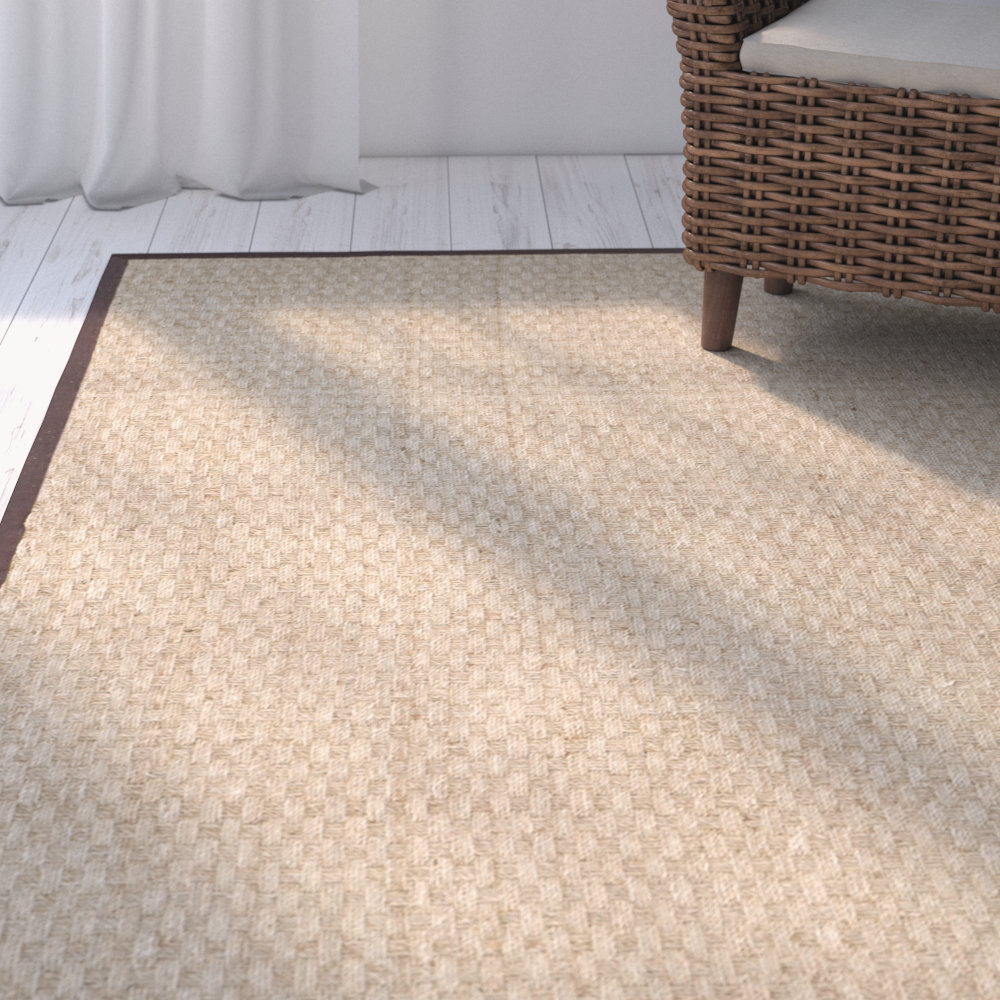 Debroh Natural Fiber Seagrass Rug, Rectangle 10' x 14'