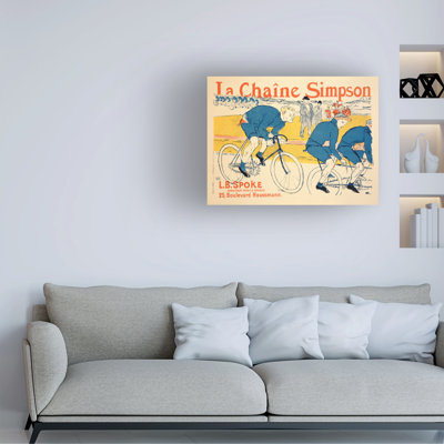 Henri De Toulouse-Lautrec Reproduction Of A The Simpson Chain, Paris, 1896 Canvas Art