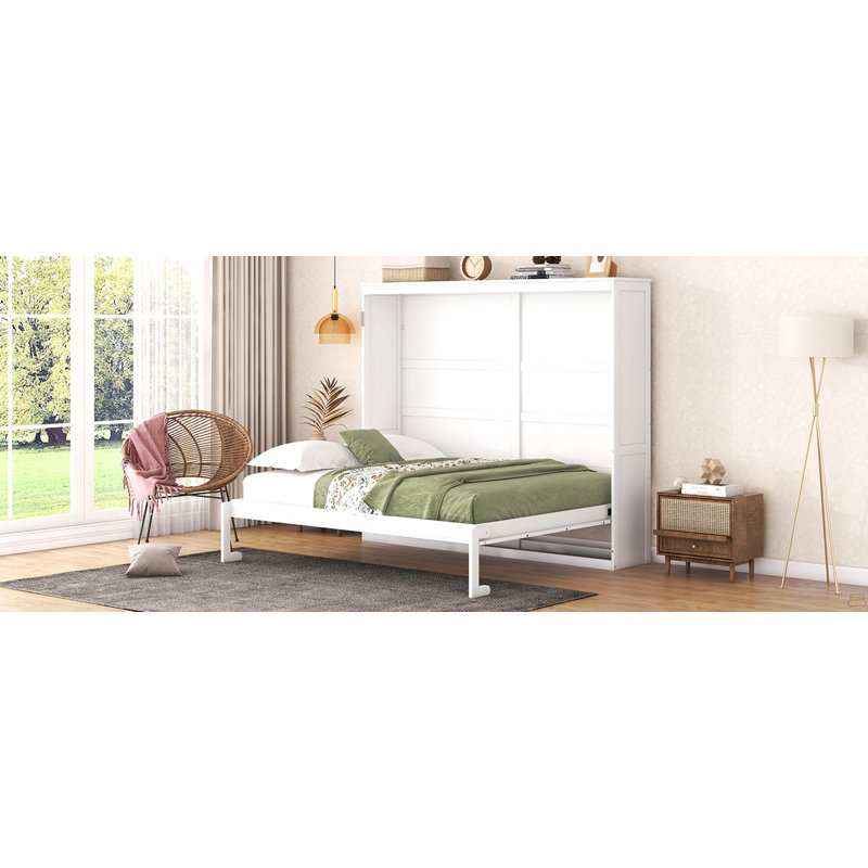 Grand lit escamotable mural, Grand lit, Blanc