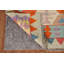 Tapis géométrique en laine Kilim