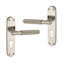Connaught Knurled Lever on Backplate Euro Satin Nickel