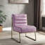 Fauteuil d'appoint, cuir fleur Gisteria