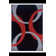 Tapis noir / rouge Manchester