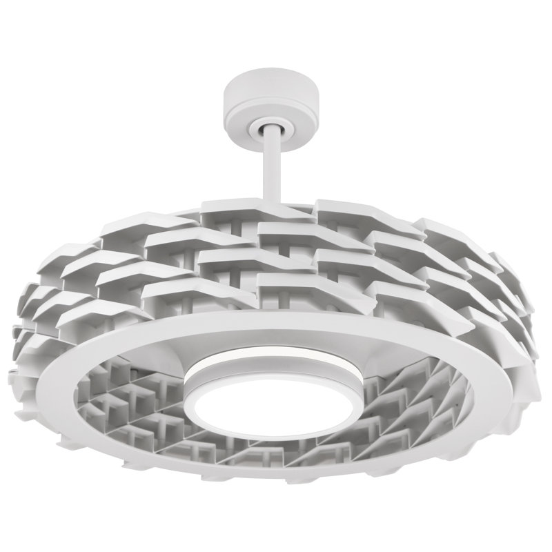 Sapulpa Ceiling Fan with LED Lights, White