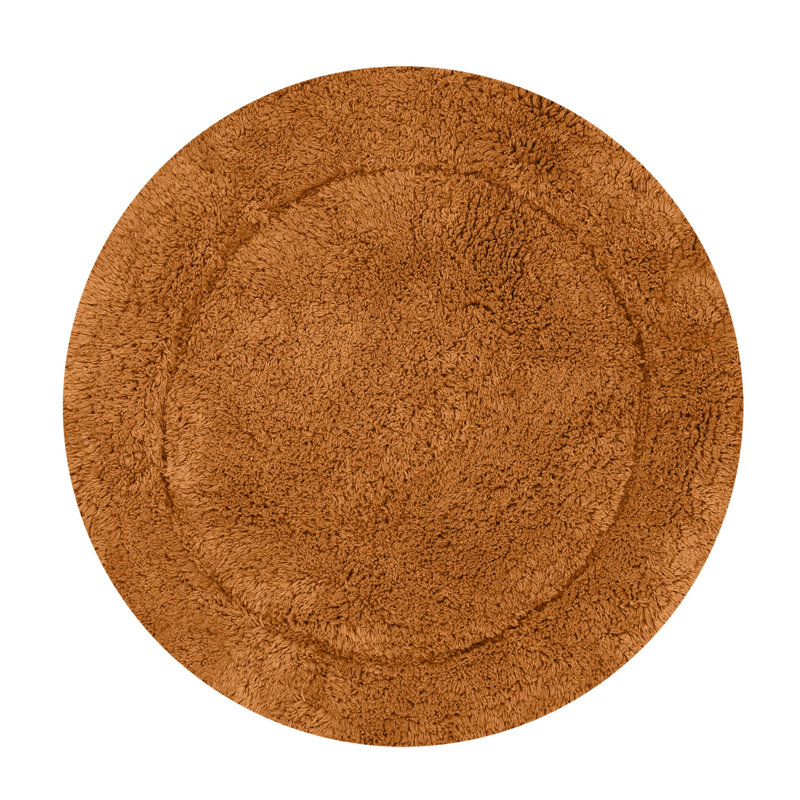 Tapis de salle de bain, Terracotta, Rond 22 po