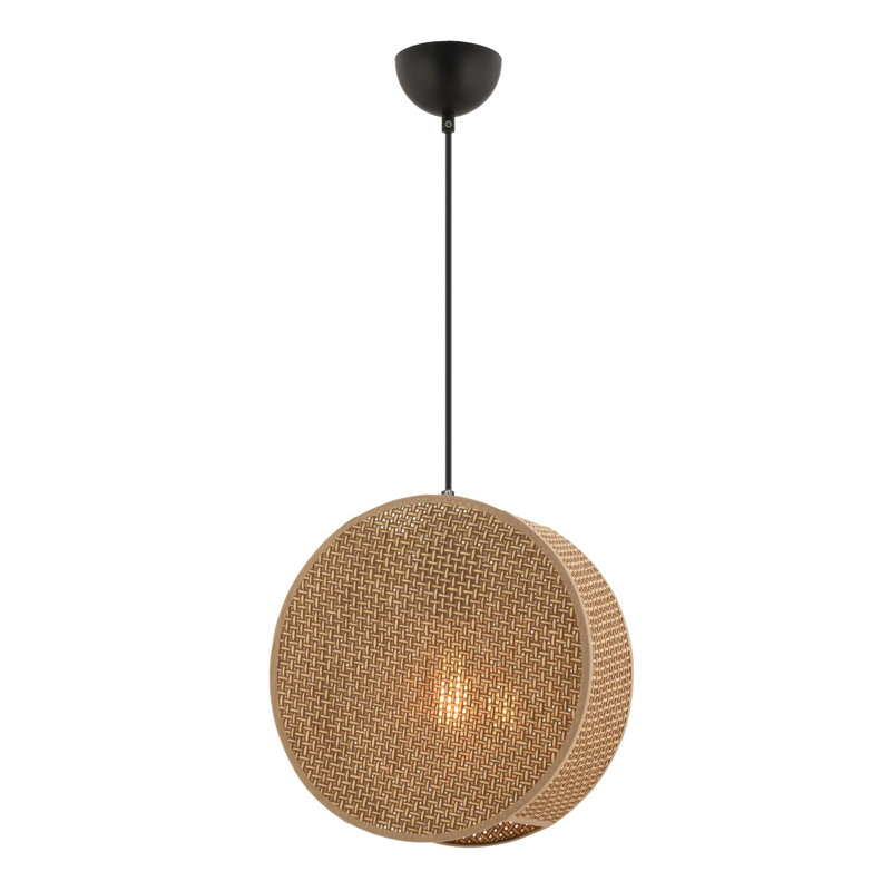 Lustre, H 13,78 po x l 3,54 po x P 8,66 po, Beige