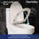 Compact ADA  Toilet  with High-Efficiency Dual Flush, Comfort Height with Upgraded Ultra-Thin Tank And Lid(Seat Included)