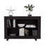 Console console, 5 tablettes, 4 roulettes-430382307