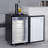 VEVOR 5.7 cu. ft. Single Tap Half Barrel (Full Size) and Quarter Barrel Freestanding Kegerator with Door Lock and Adjustable Temperature for Commercial Use