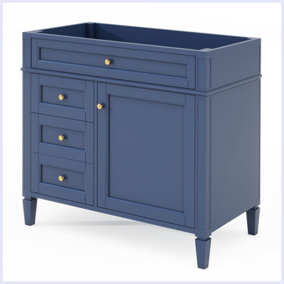 Modern Bathroom Storage Cabinet with 2 Drawers and a Tip-out Drawer